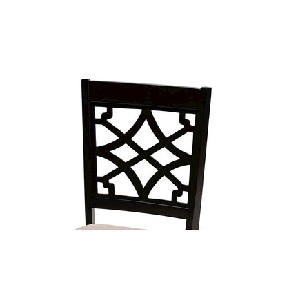 Espresso Brown Finished Wood 2-Piece Dining Chair Set