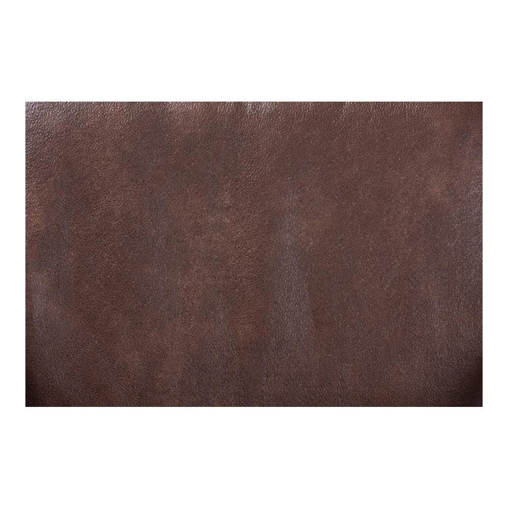 Leather Effect Fabric Upholstered Antique Oak Finished Wood Armchair