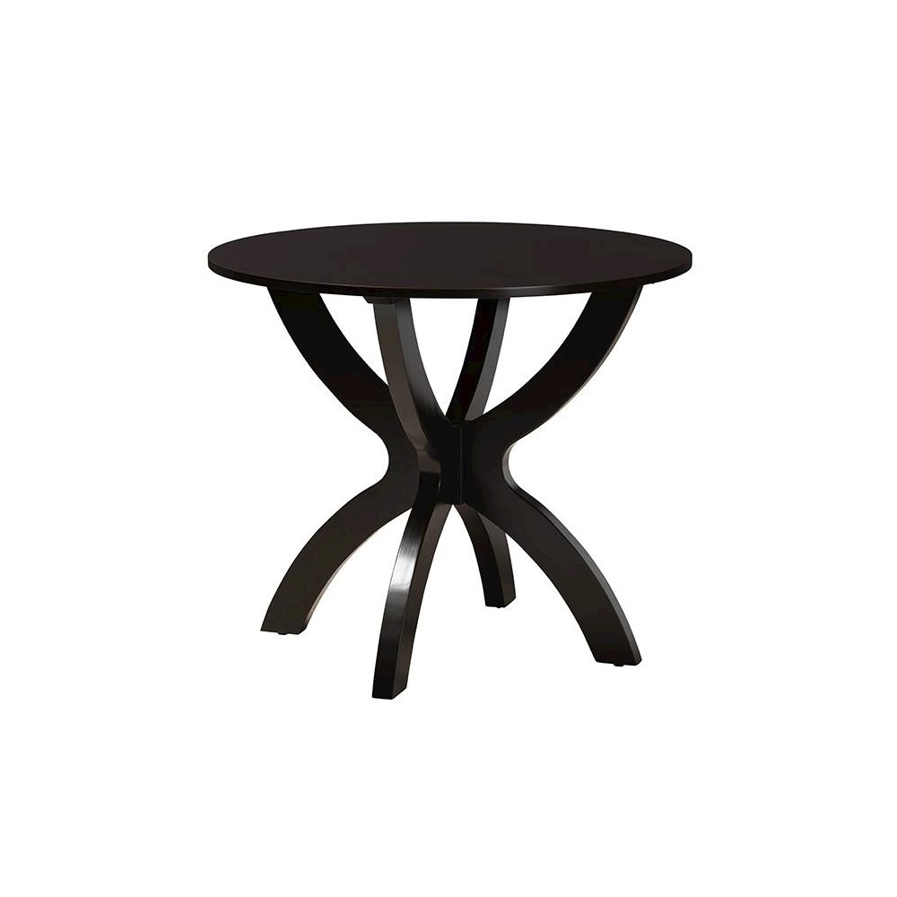 Noemi Modern Grey Fabric and Dark Brown Finished Wood 5-Piece Dining Set