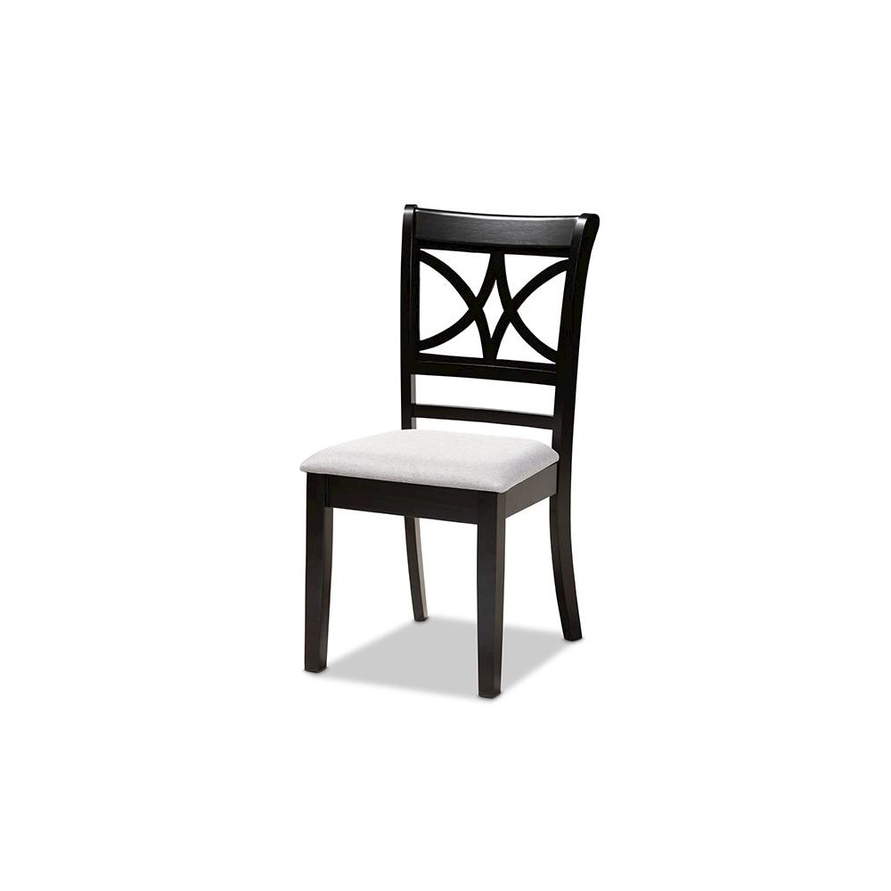 Espresso Brown Finished Wood 4-Piece Dining Chair Set
