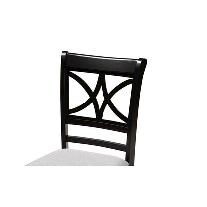 Espresso Brown Finished Wood 4-Piece Dining Chair Set
