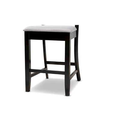 Espresso Brown Finished Wood 2-Piece Counter Height Pub Chair Set