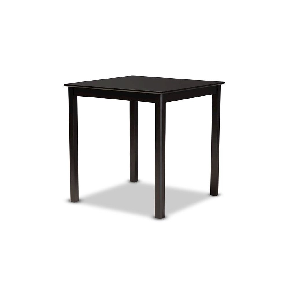 Espresso Brown Finished Wood 5-Piece Counter Height Pub Dining Set