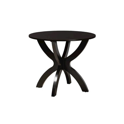 Lena Modern Grey Fabric and Dark Brown Finished Wood 5-Piece Dining Set