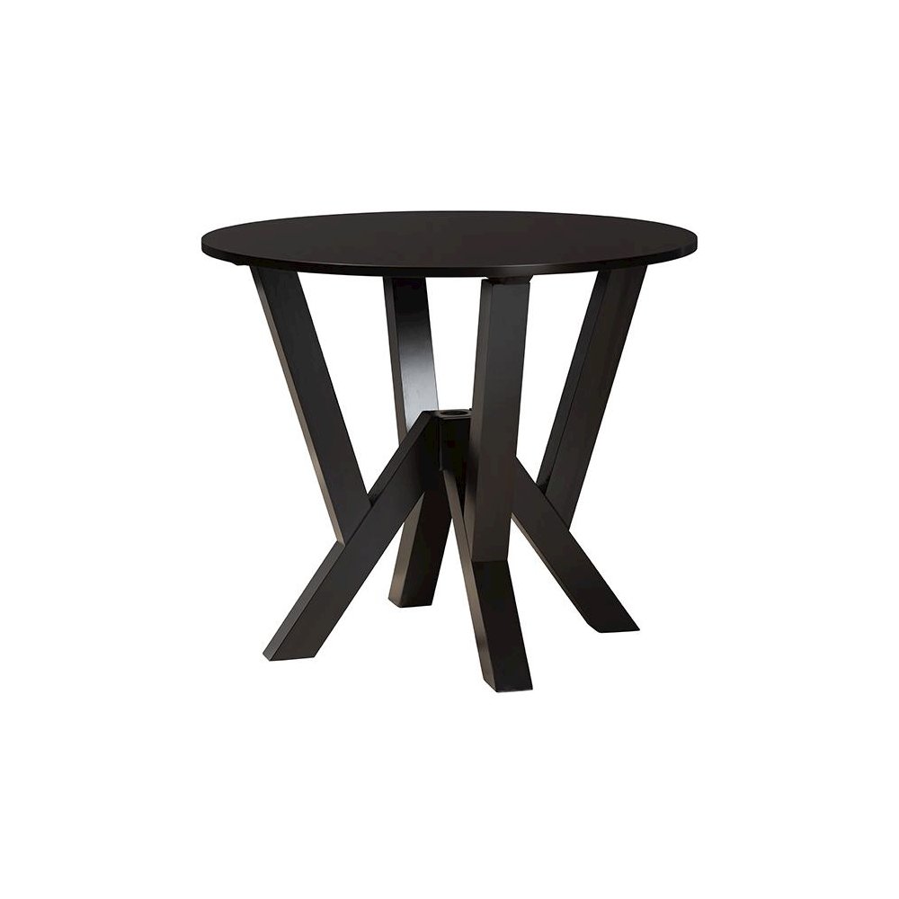 Felice Modern Beige Fabric and Dark Brown Finished Wood 5-Piece Dining Set