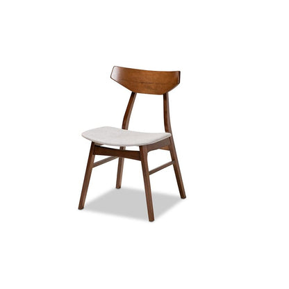 Walnut Brown Finished Wood 5-Piece Dining Set