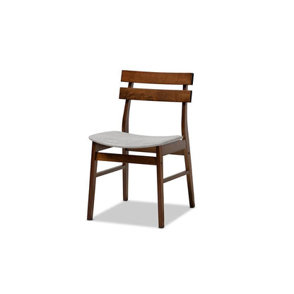 Walnut Brown Finished Wood 5-Piece Dining Set