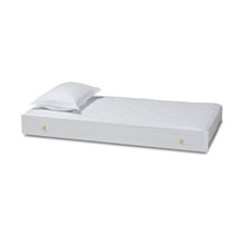 Alya Classic Traditional Farmhouse White Finished Wood Twin Size Trundle