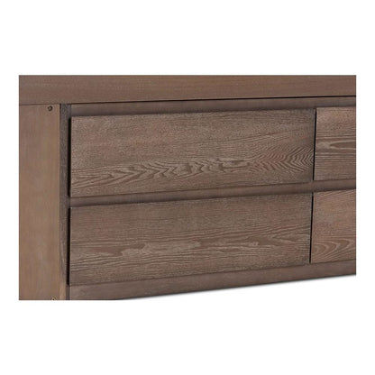 Antique Oak Finished Wood 4-Drawer Twin Size Storage Bed