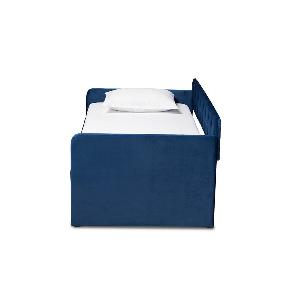 Button Tufted Twin Size Daybed with Trundle