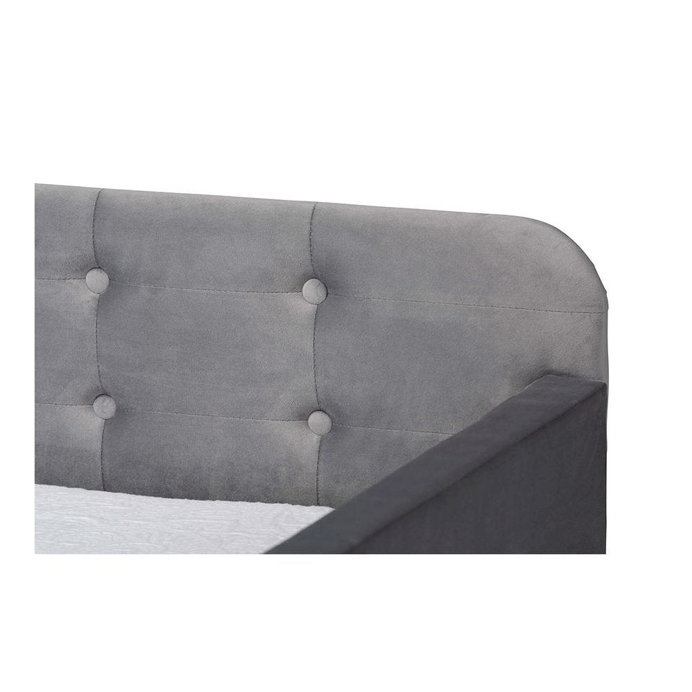 Button Tufted Twin Size Daybed with Trundle