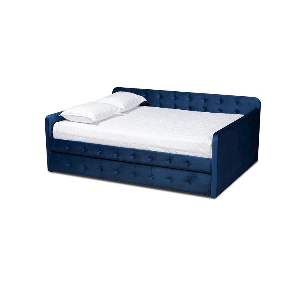 Button Tufted Full Size Daybed with Trundle