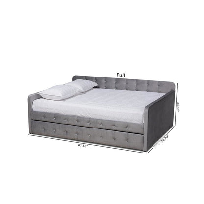 Button Tufted Full Size Daybed with Trundle