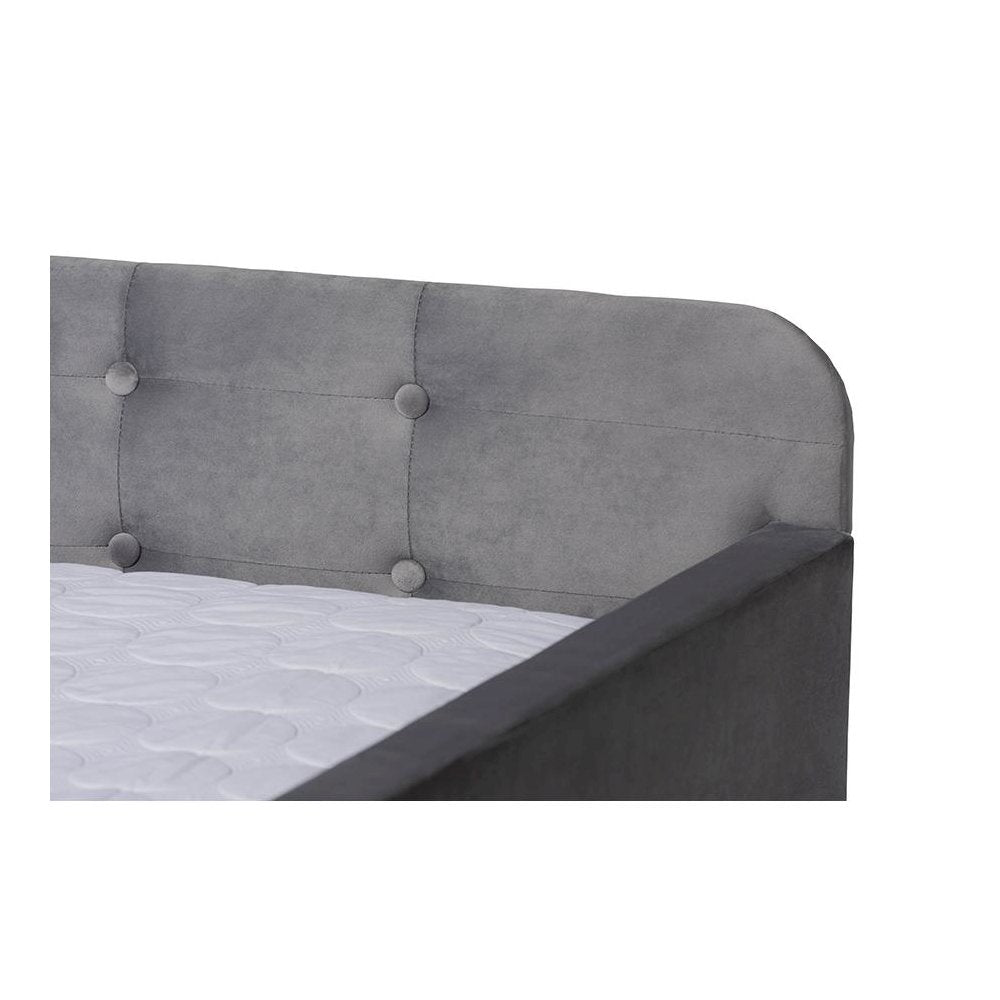 Button Tufted Full Size Daybed with Trundle