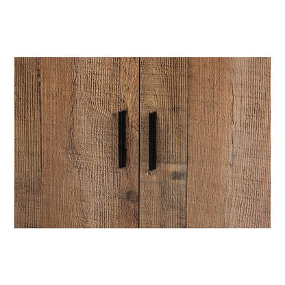 Farmhouse Rustic Finished Wood 2-Door Shoe Cabinet