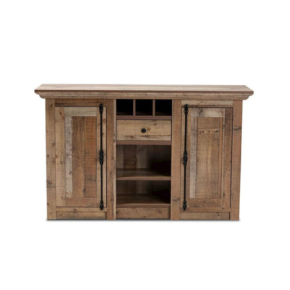 Farmhouse Rustic Finished Wood 2-Door Dining Room Sideboard Buffet