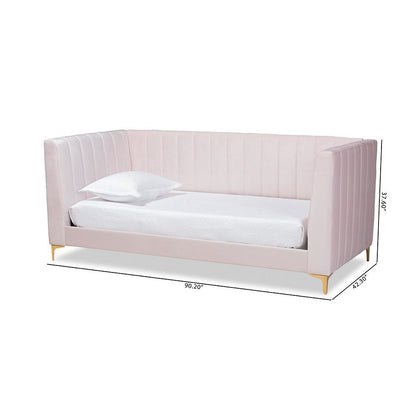 Gold Finished Twin Size Daybed