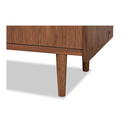 Grey Gradient Finished Wood 2-Door Dining Room Sideboard Buffet