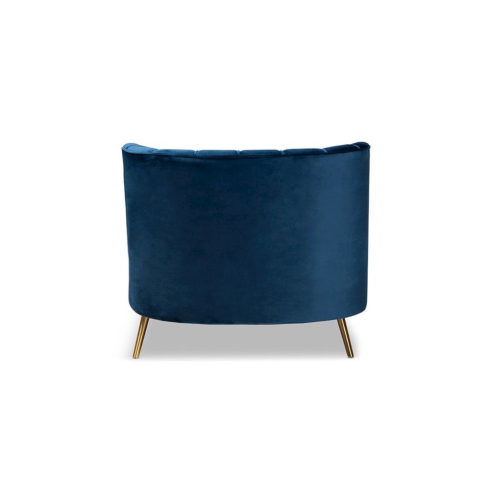 Gold Finished Chaise
