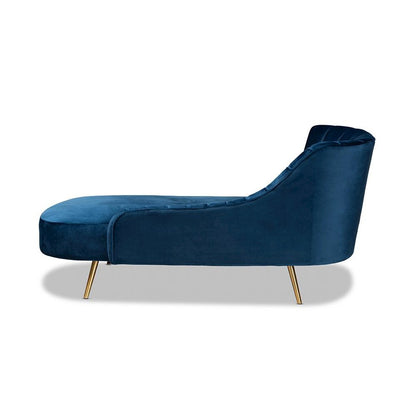 Gold Finished Chaise