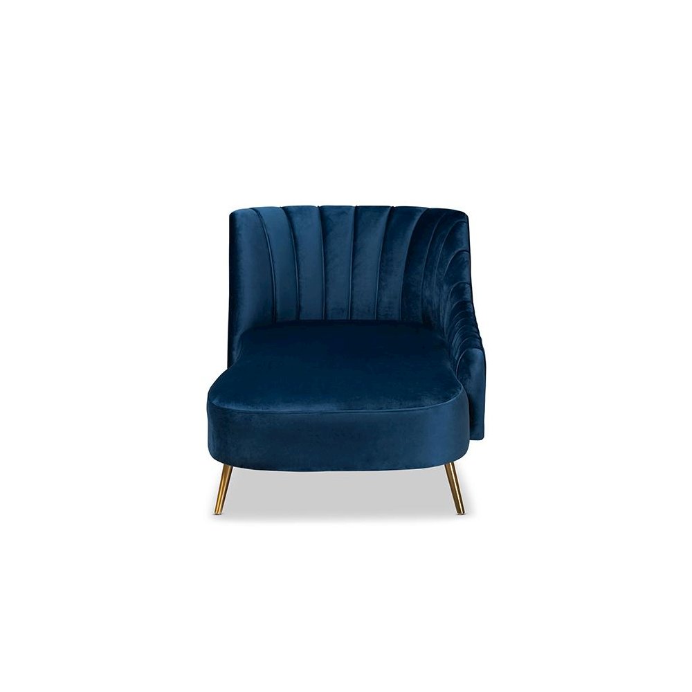 Gold Finished Chaise