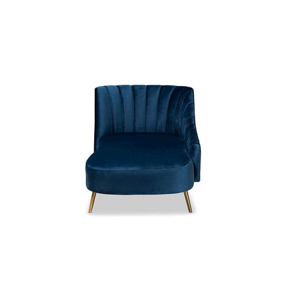 Gold Finished Chaise
