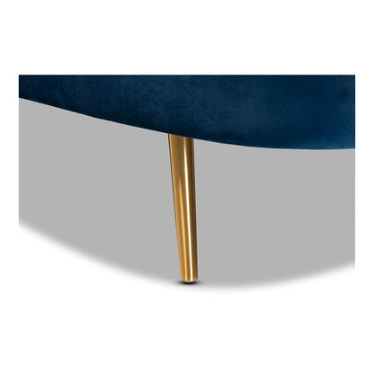 Gold Finished Chaise
