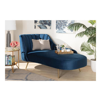 Gold Finished Chaise