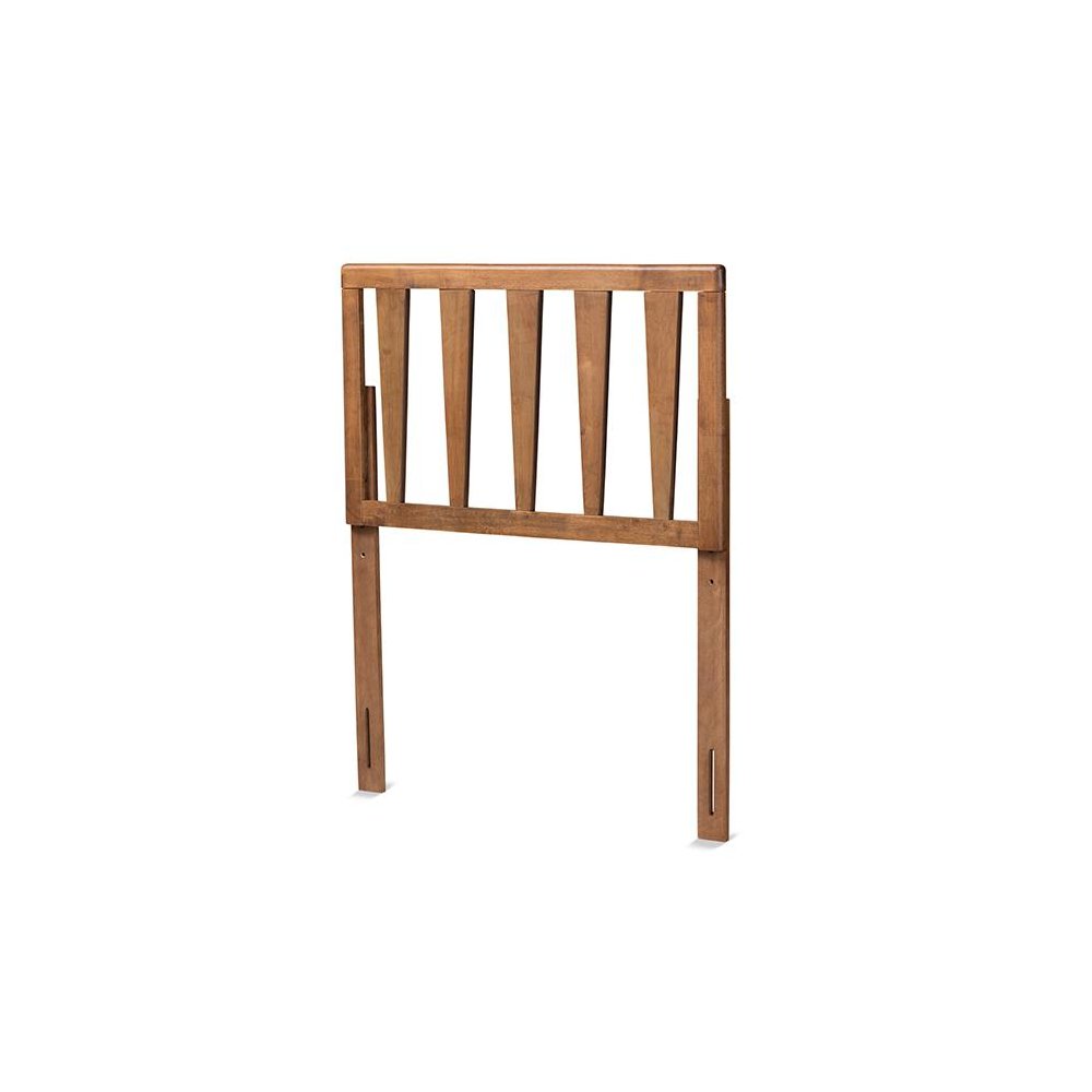 Duncan Modern and Contemporary Ash Walnut Finished Wood Twin Size Headboard