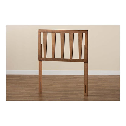 Duncan Modern and Contemporary Ash Walnut Finished Wood Twin Size Headboard