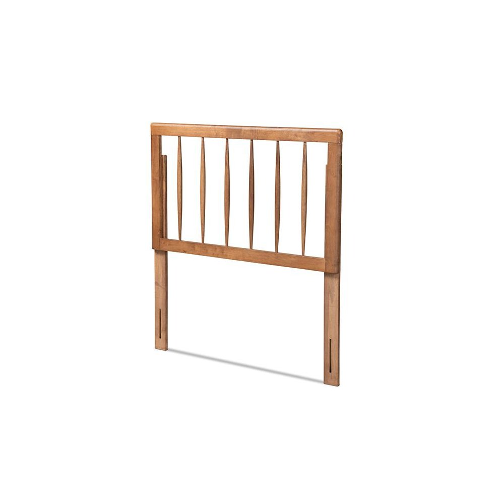Valin Modern and Contemporary Ash Walnut Finished Wood Twin Size Headboard