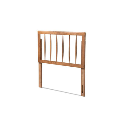 Valin Modern and Contemporary Ash Walnut Finished Wood Twin Size Headboard