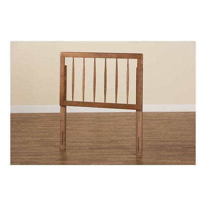 Valin Modern and Contemporary Ash Walnut Finished Wood Twin Size Headboard
