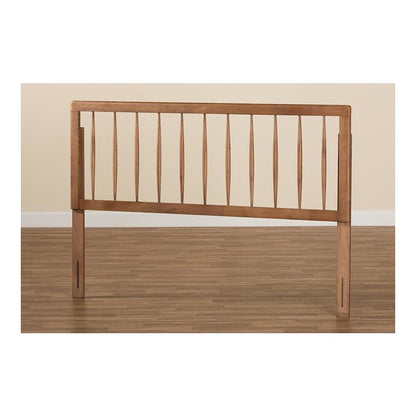 Valin Modern and Contemporary Ash Walnut Finished Wood Full Size Headboard