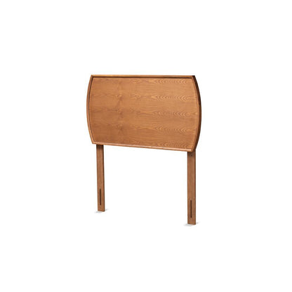 Laurien Mid-Century Modern Ash Walnut Finished Wood Twin Size Headboard