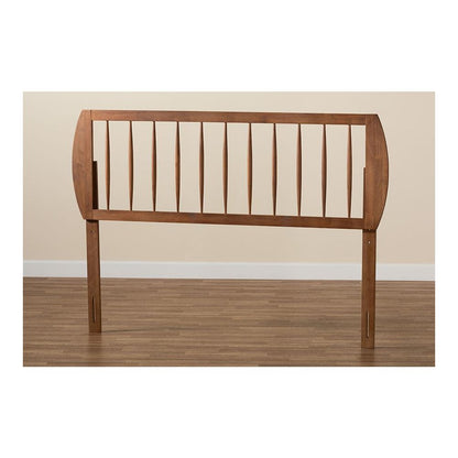 Transitional Ash Walnut Finished Wood Full Size Headboard