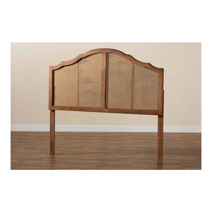 Synthetic Rattan Queen Size Arched Headboard