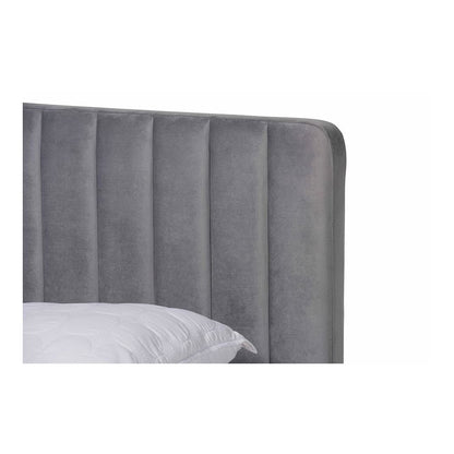 Gold Finished Queen Size Platform Bed