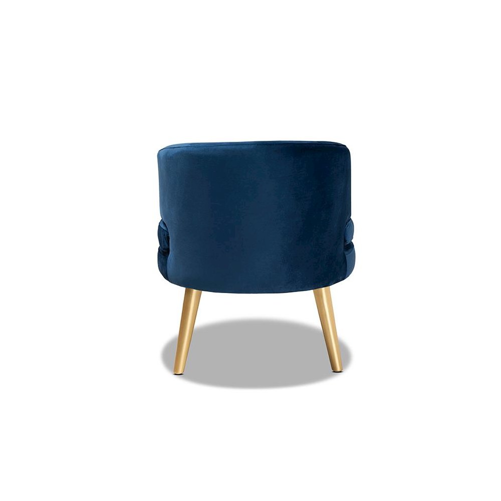 Gold Finished Wood Accent Chair