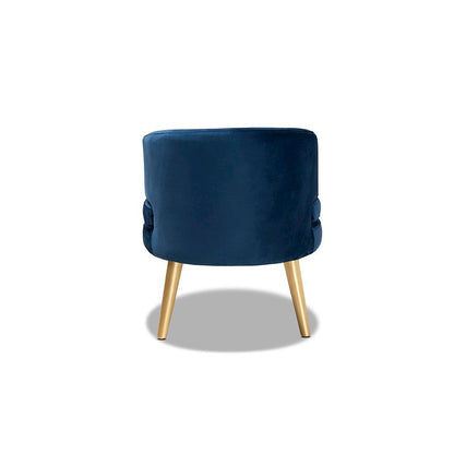 Gold Finished Wood Accent Chair