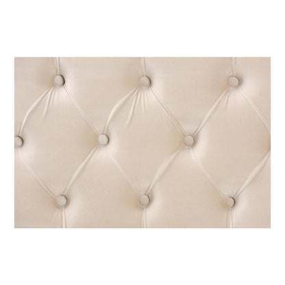 Gold PU Leather Storage Ottoman
