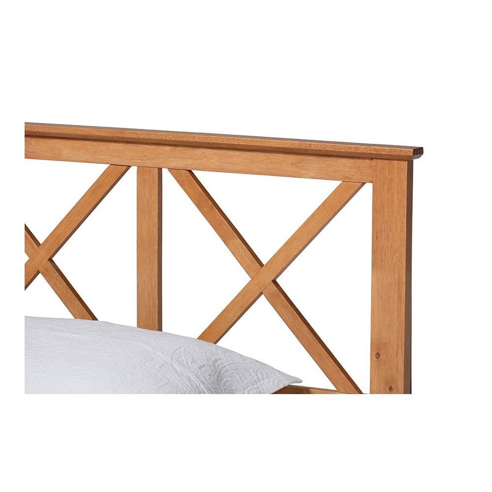 Galvin Modern and Contemporary Brown Finished Wood Twin Size Platform Bed
