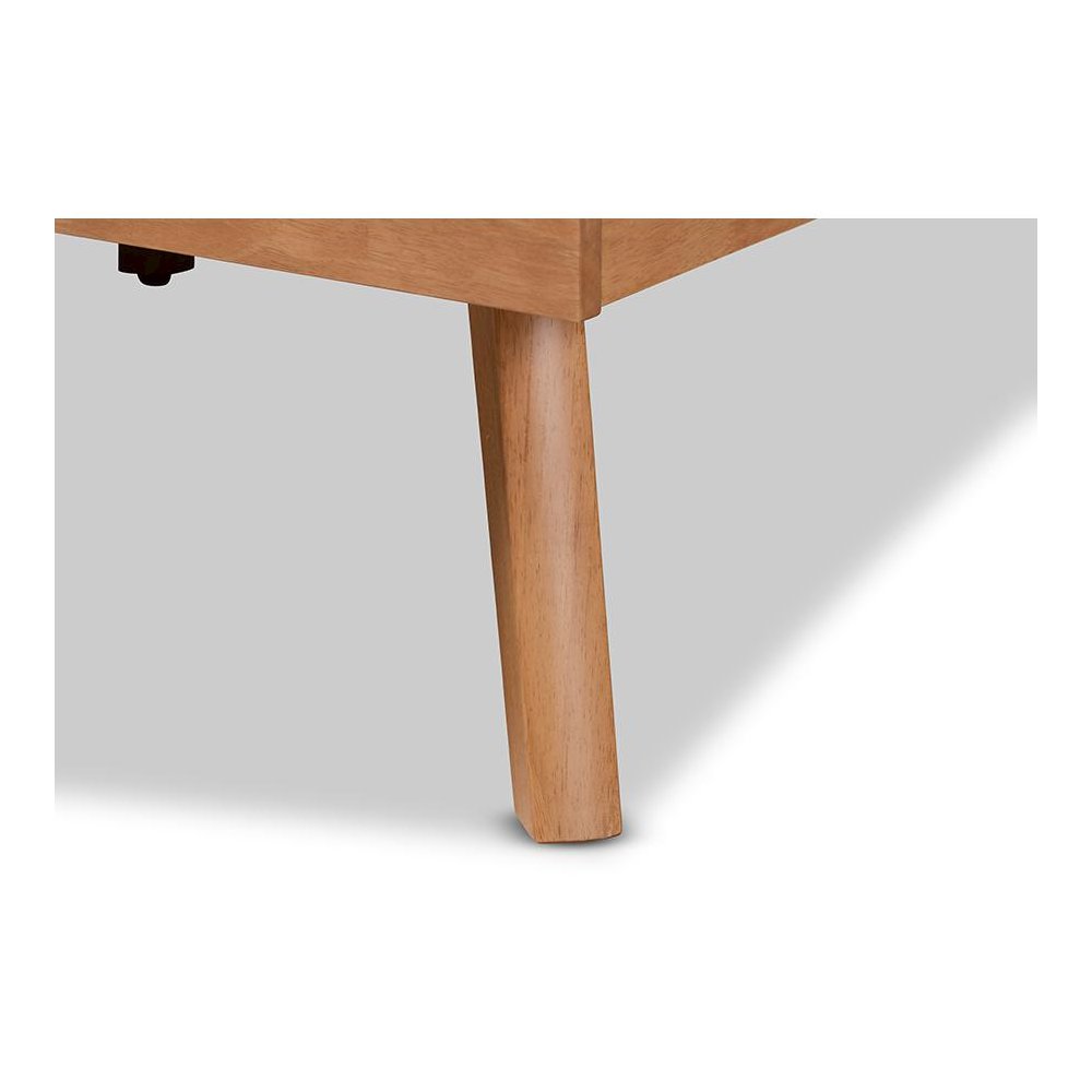 Galvin Modern and Contemporary Brown Finished Wood Full Size Platform Bed