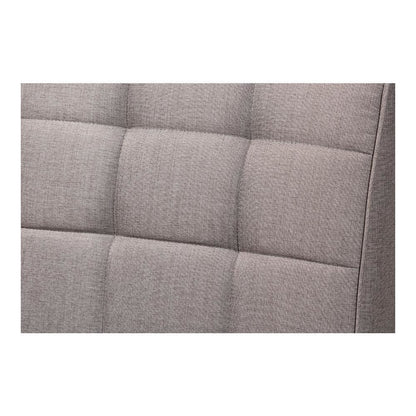 Grey Fabric Upholstered and Walnut Brown Finished Wood 3-Piece Dining Nook Set