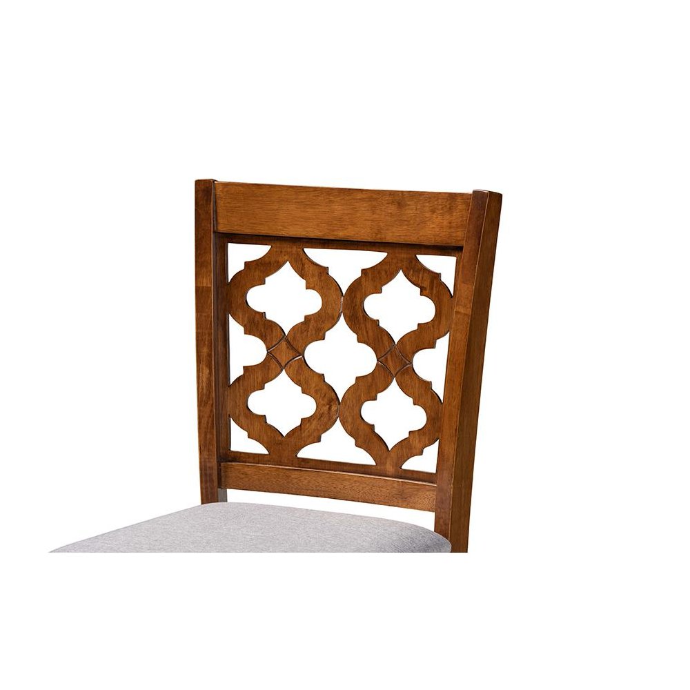 Walnut Brown Finished Wood 5-Piece Pub Set