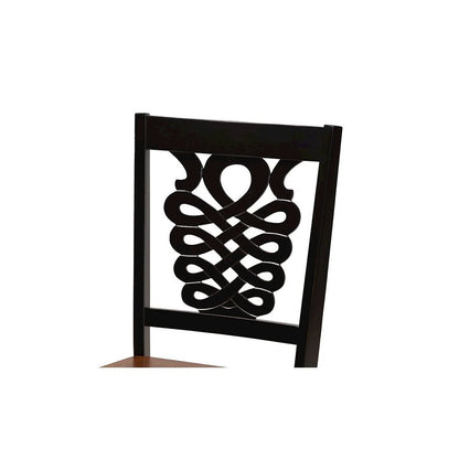 Walnut Brown Finished Wood 7-Piece Dining Set