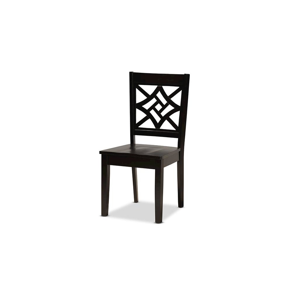 Brava Modern and Contemporary Dark Brown Finished Wood 5-Piece Dining Set