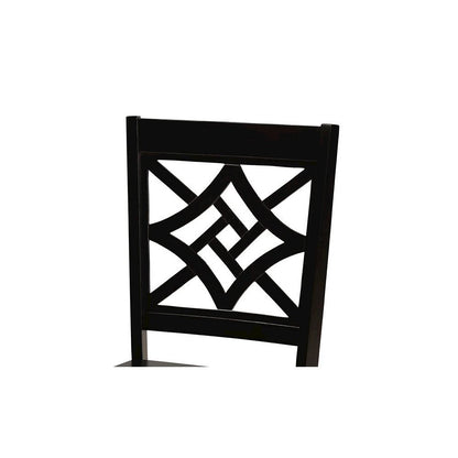 Anila Modern and Contemporary Dark Brown Finished Wood 5-Piece Dining Set