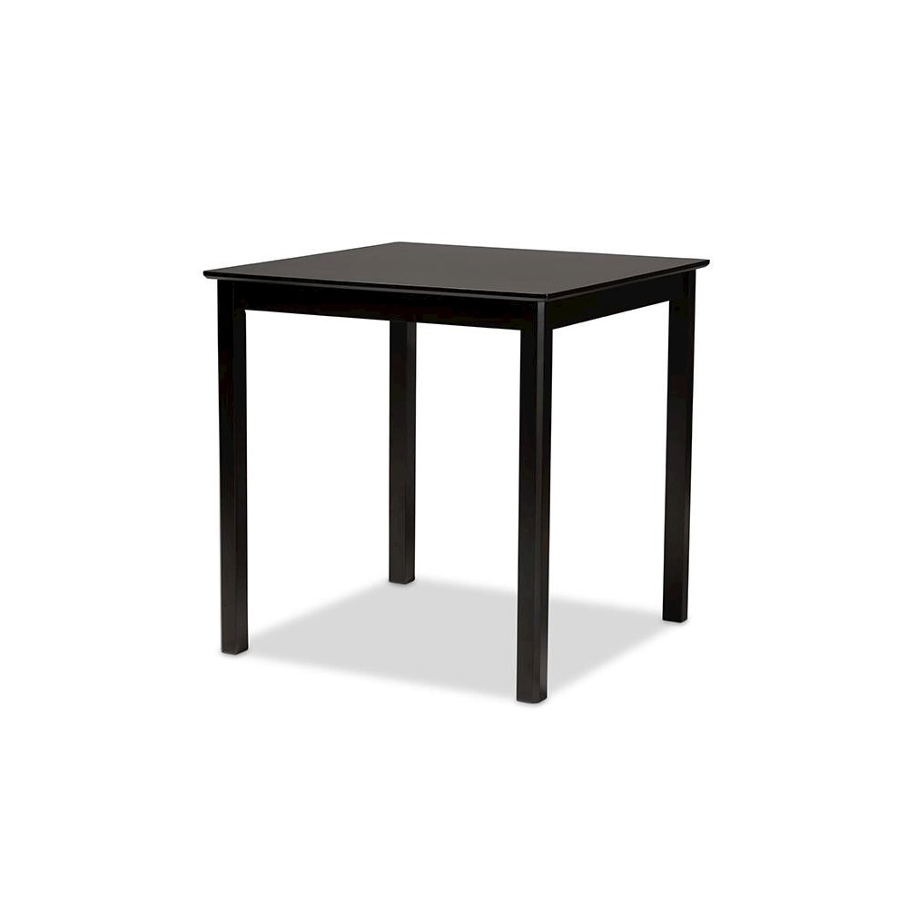 Transitional Dark Brown Finished Wood 5-Piece Pub Set