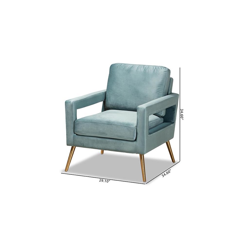 Gold Finished Armchair